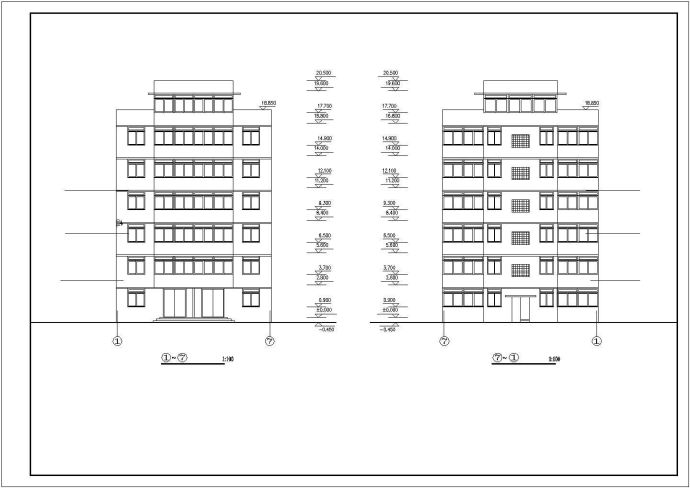 某单元式多层住宅建筑设计施工图纸_图1