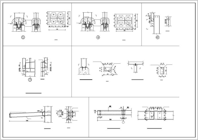 轻型钢结构厂房CAD施工设计图纸_图1