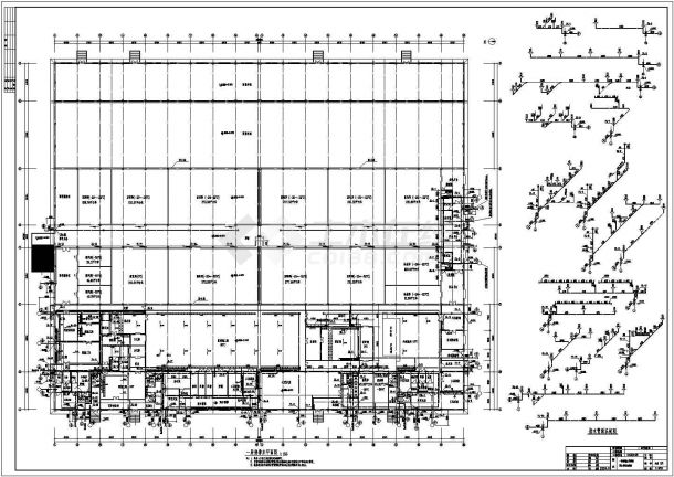 贵州某地区冷库及加工间给排水设计cad图-图一