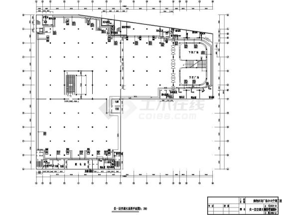某地区地下两层商场空调系统设计图纸-图一