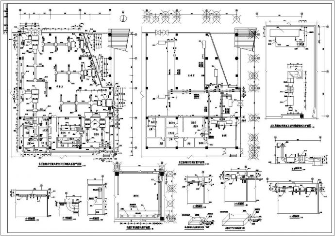 某地区大型商场快餐厅中央空调设计图纸_图1
