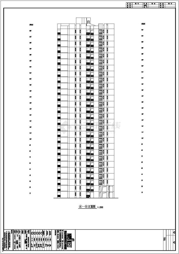 【北京】熙城A3号住宅楼建筑施工图-图二