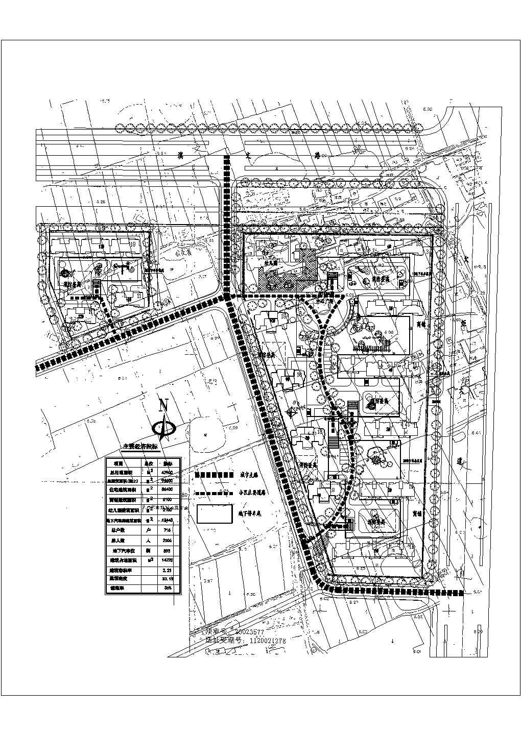 某地住宅小区景观规划设计总施工CAD图