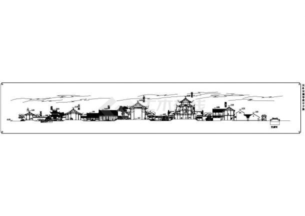 某市安昌寺的设计方案图（古建筑设计）-图一