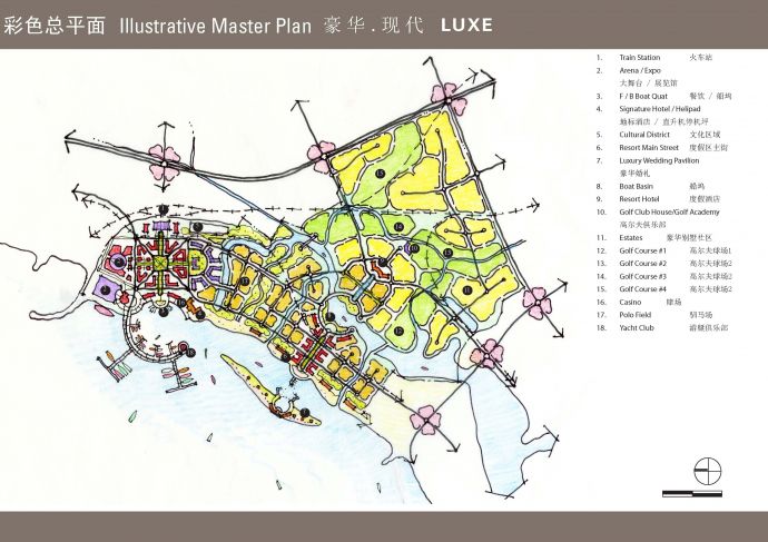 【海口】豪华现代旅游区景观概念设计方案（jpg格式）_图1