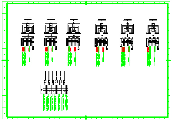 某机炉控制盘台内部安装接线设计图_图1
