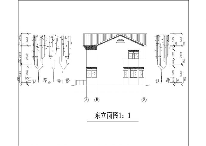 精美别致二层农村房屋详细建筑设计图_图1