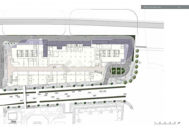 【湖北】绿色休闲商业活动广场景观规划设计方案（jpg格式）-图二