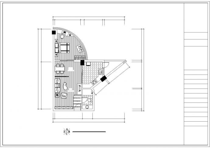 某地区单身公寓完整设计建筑施工图纸_图1
