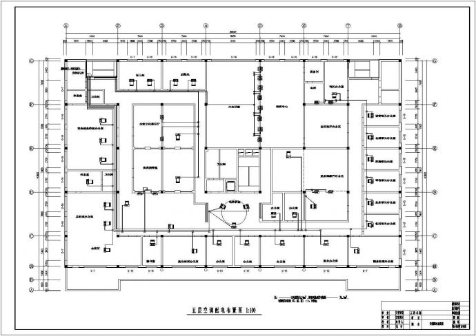 某地区五层药业公司中央空调设计图_图1