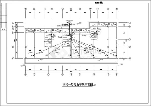 【四川】某地5层商住楼电气施工图-图一