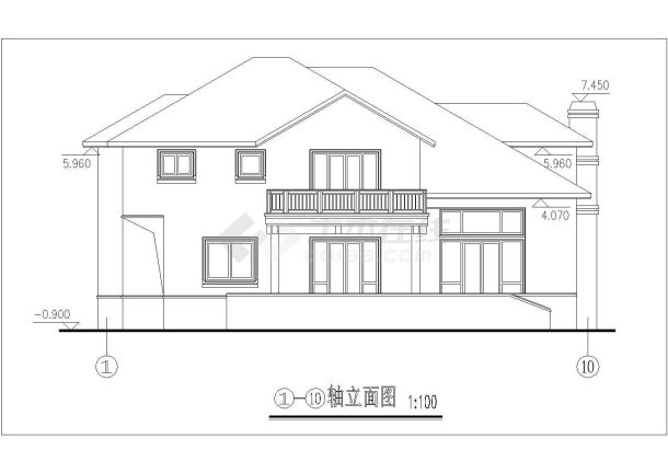 舒适简洁二层新农村自建房屋建筑设计图-图二