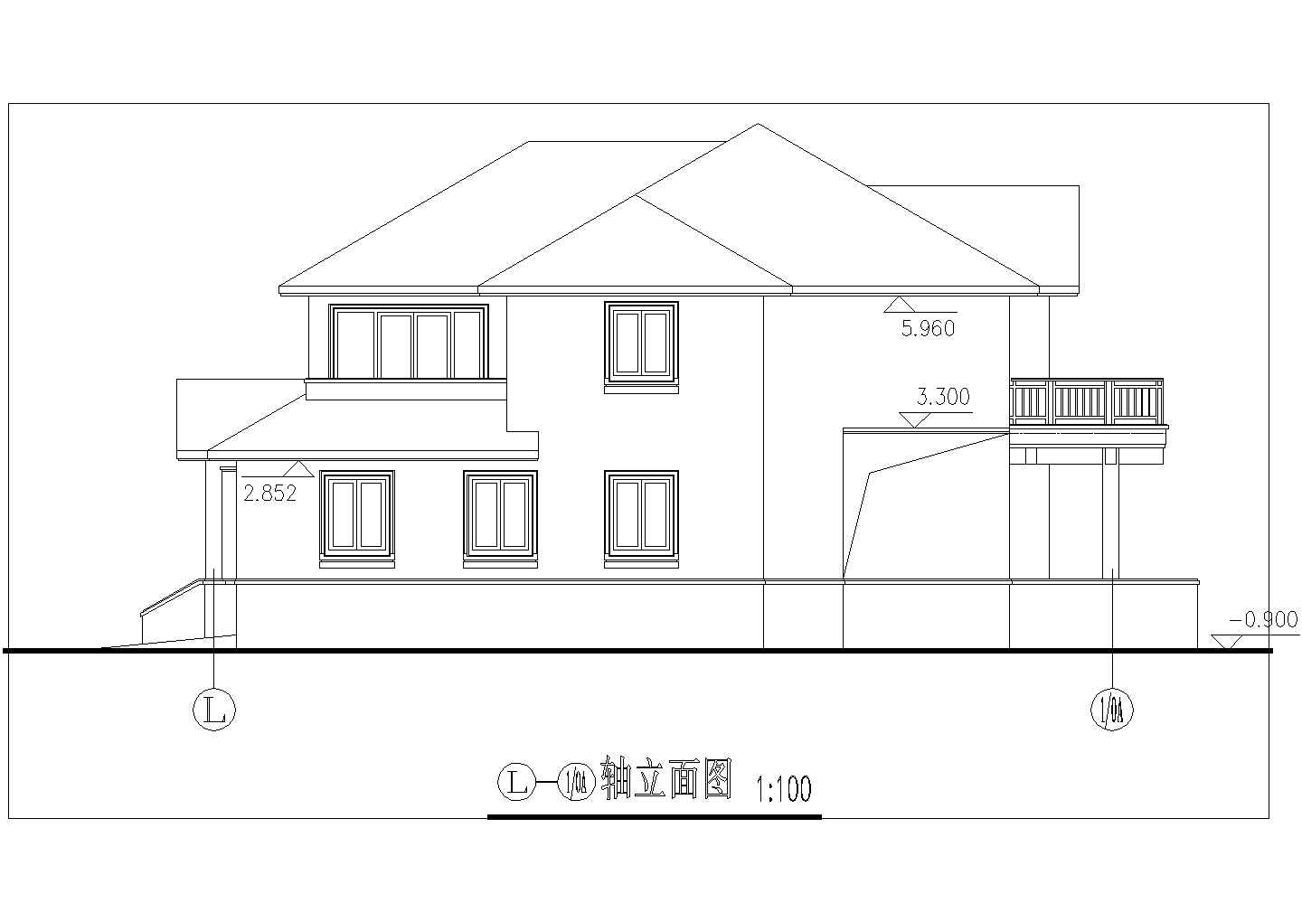 舒适简洁二层新农村自建房屋建筑设计图