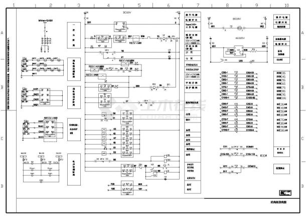 10kV高压电系统图（进线柜接线图）-图一