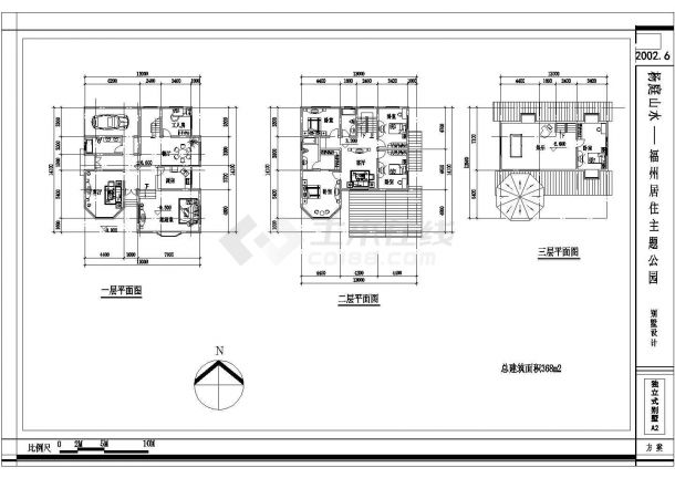 某温地公园别墅CAD整套设计施工图纸-图一