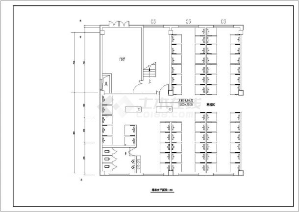 【河北】知名景点快捷酒店室内装修设计施工图-图二