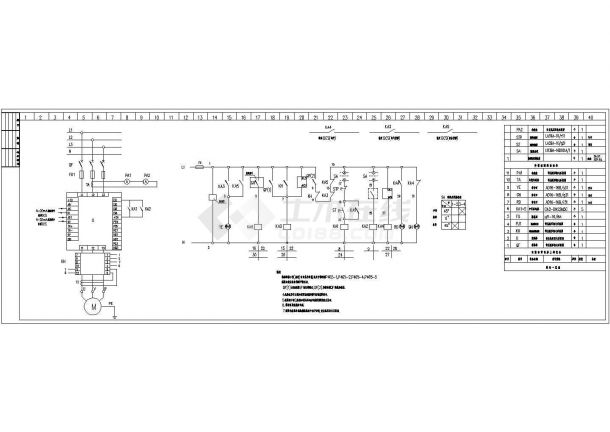 DCS变频控制电气设计原理CAD图-图一