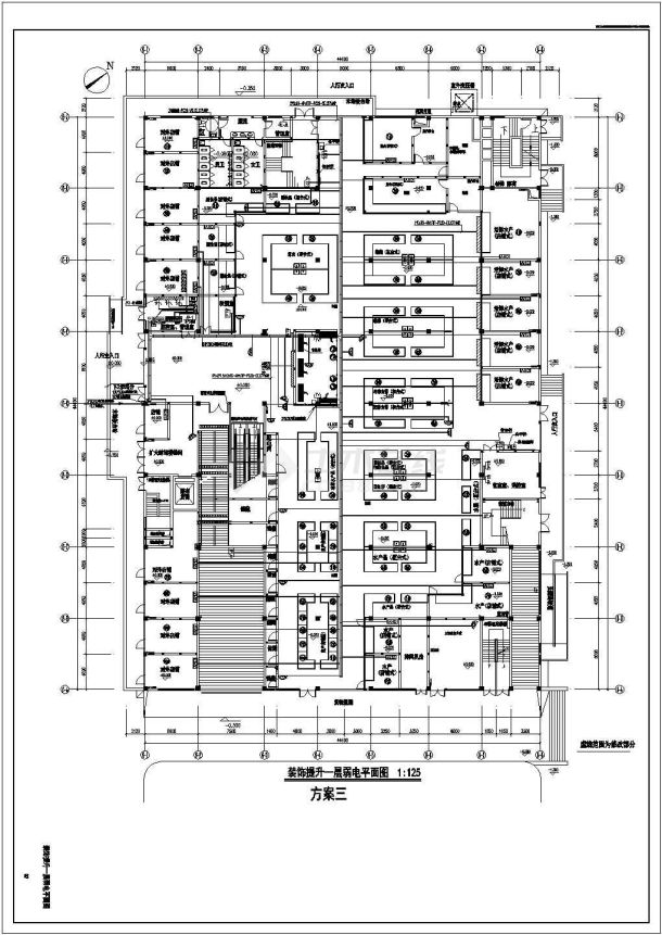 【浙江】农贸市场装饰提升工程弱电施工图-图一