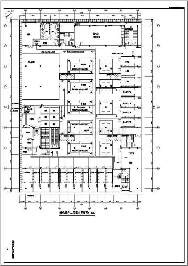 【浙江】农贸市场装饰提升工程弱电施工图-图二