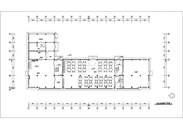 某地区大学食堂宿舍电气设计CAD图-图一