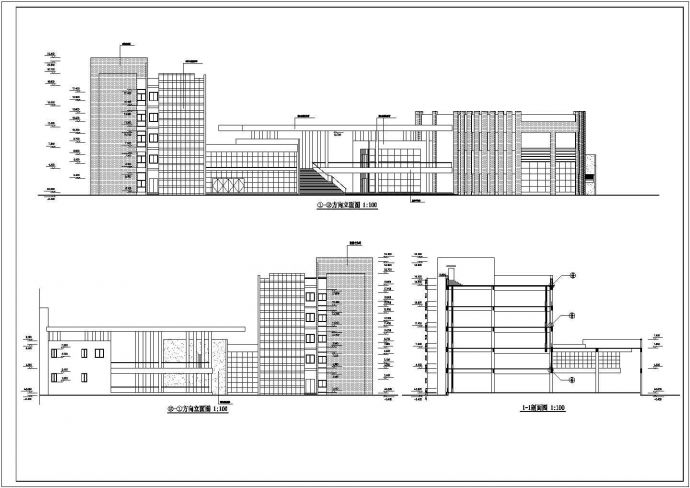 某市创业大楼建筑cad设计施工图_图1