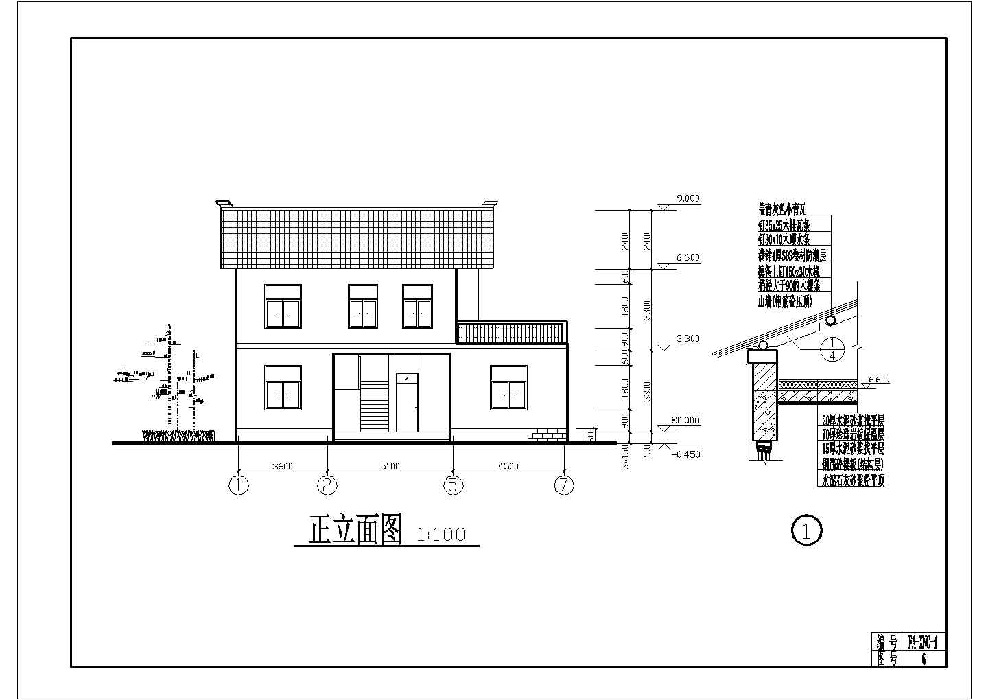 砖混二层质朴农村房屋详细建筑设计图