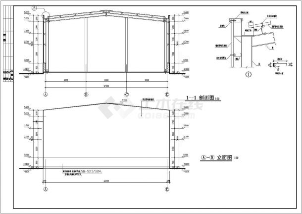 某家具公司厂区规划建筑cad设计施工图-图二