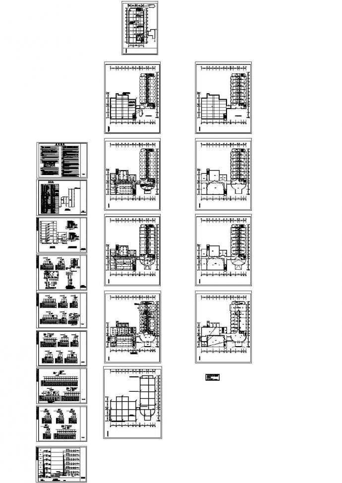某5895㎡四层酒店电气设计方案及施工设计图_图1