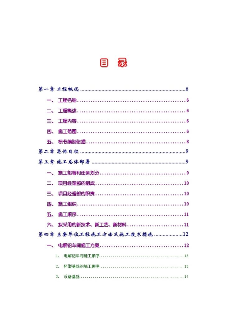 河南省某电解铝车间工程施工组织设计-图一