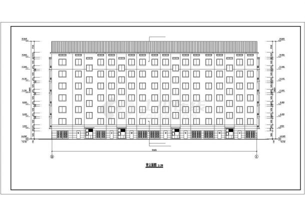 某地区小型多住宅楼建筑设计施工图（共11张）-图一