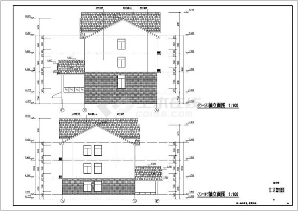 某项目多层综合楼建筑、结构施工图-图二