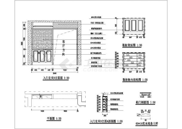 【南宁】新古典风格复式楼住宅室内装修施工图（附效果图）-图二