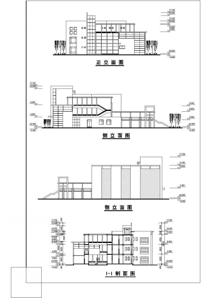 某地幼儿园整套建筑设计cad施工方案图_图1