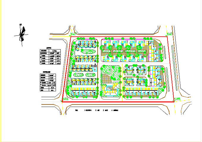 城镇居民小区规划及住宅楼平面设计图