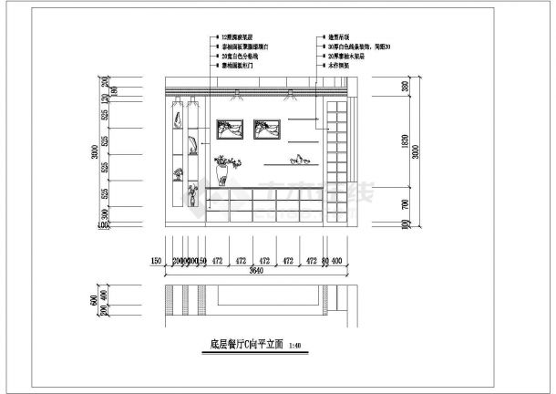 某地区复式套房装修设计图（全套）-图二