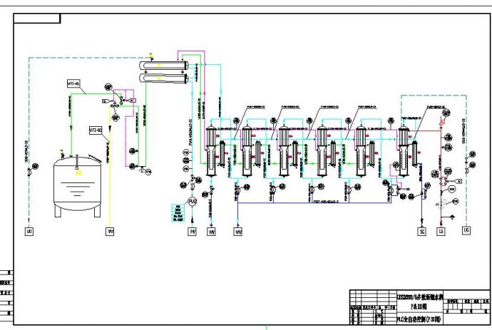 制药用水降膜列管多效蒸馏水机图纸_图1