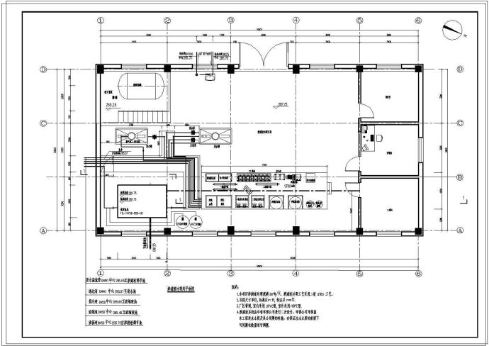 渗滤液处理工艺施工CAD参考图_图1