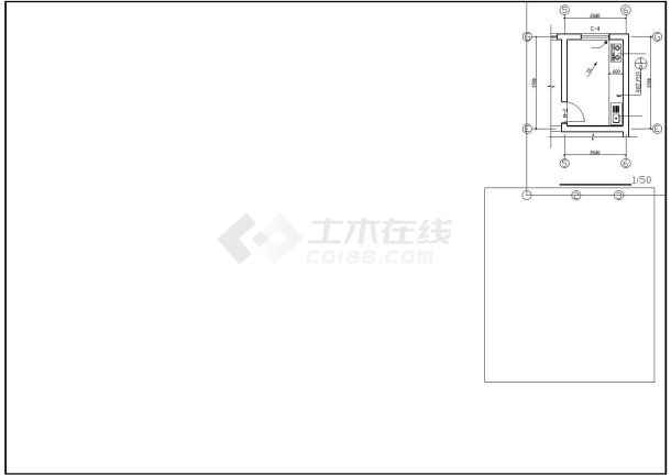 某吊角住宅楼建筑设计cad施工图-图一