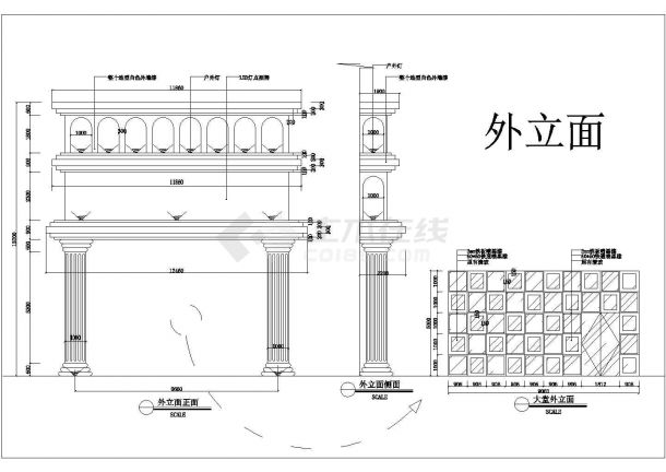 【广州】中山酒吧室内装修设计施工图-图一