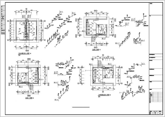 湖北某高层建筑详细给排水cad设计施工图纸_图1