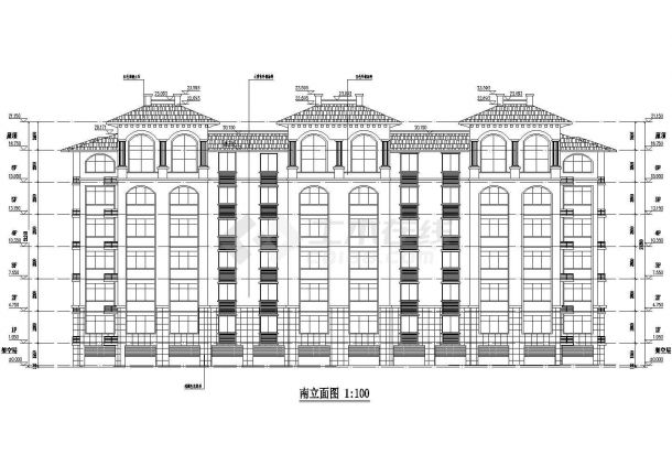 某多层安置房方案设计及建筑施工图-图一