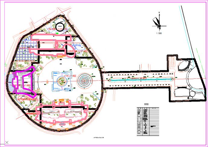 【江苏】某学校广场施工图全套CAD图纸_图1