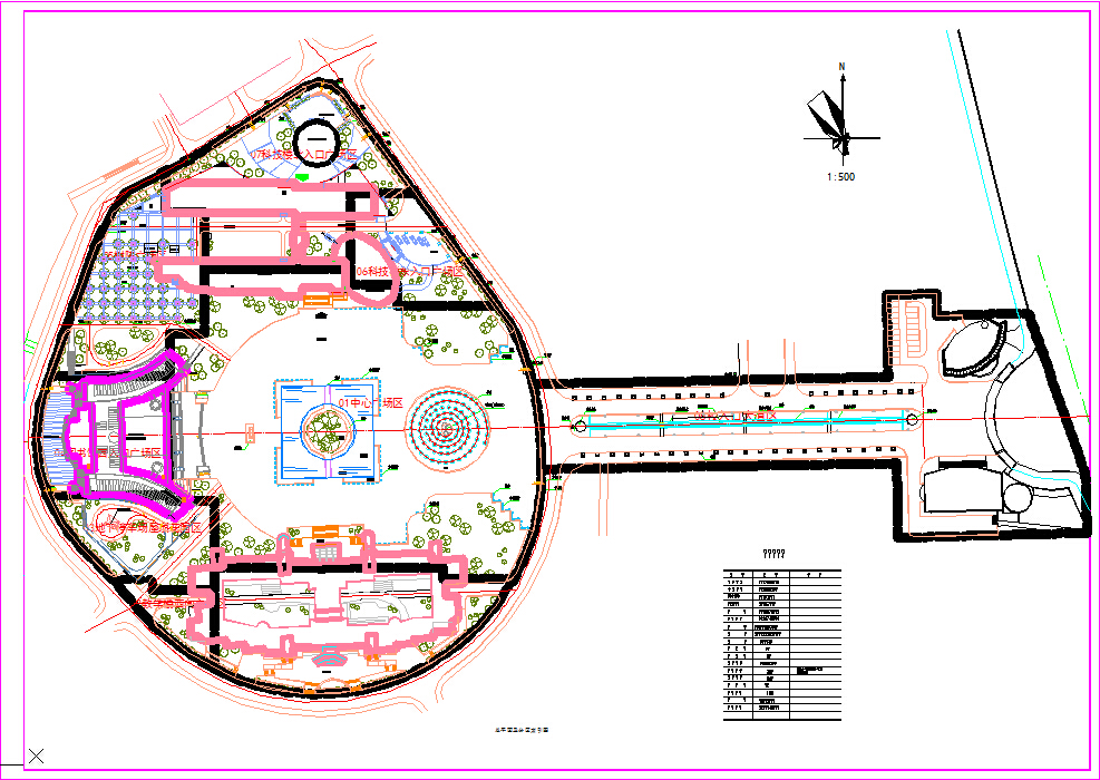【江苏】某学校广场施工图全套CAD图纸