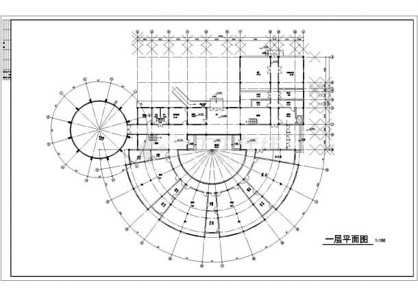 贵州某地一整套欧式幼儿园建筑给排水cad方案设计施工图-图二