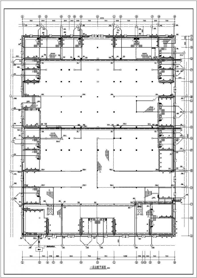 某地区大型综合楼水暖全套施工设计图_图1