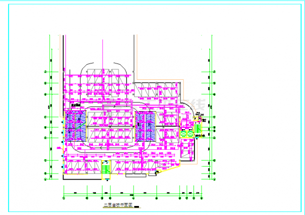 七层停车库给排水和消防cad设计施工图-图二