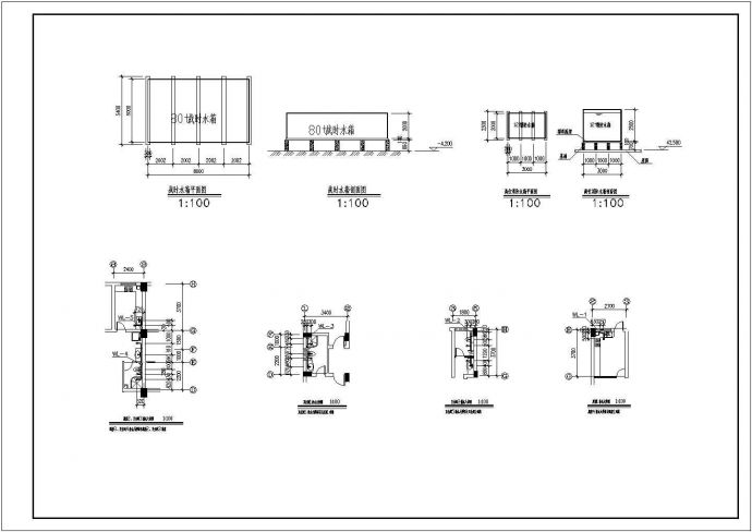 十一层住宅给排水建筑cad设计图纸_图1