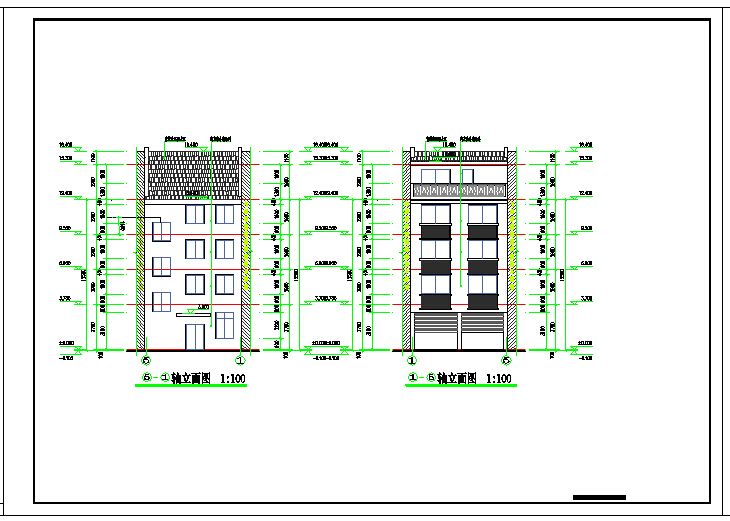 某地民用框架结构建筑设计详细图纸