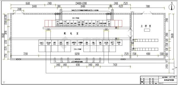 某110KV开发区变电所电气施工cad设计图（4张）-图二