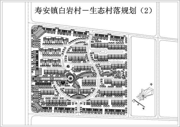 江苏省苏南某城市生态村落规划设计图-图一